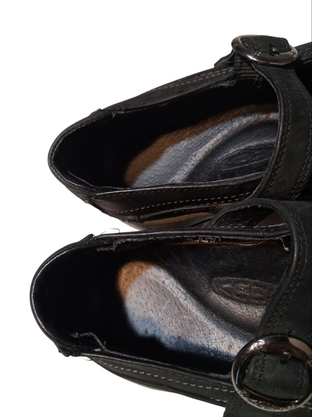 Keen Toyah Black Leather Mary Jane Comfort Shoes Size 6 Outdoor Gorpcore Hiking - Picture 12 of 13